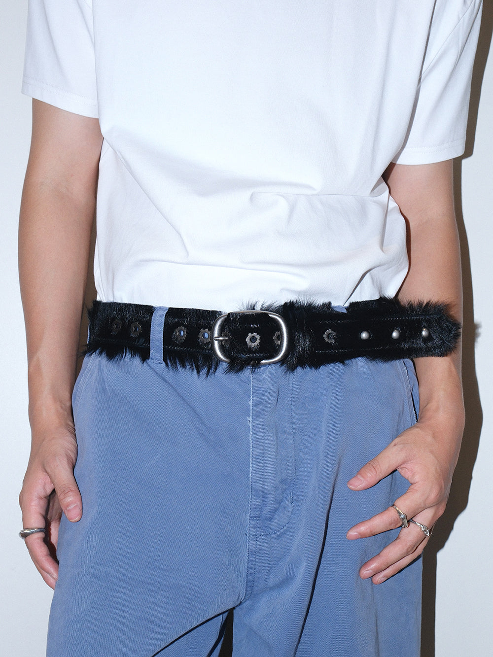 Premium Horsehair Top Grain Leather Belt