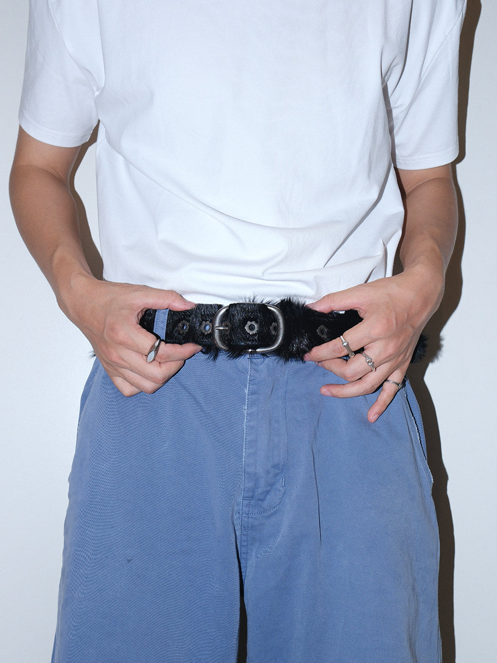 Premium Horsehair Top Grain Leather Belt