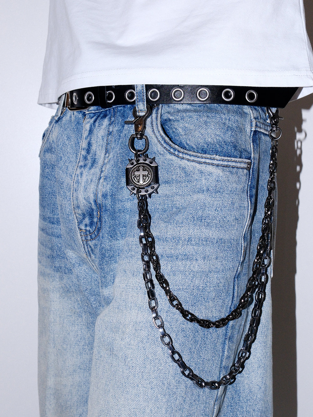 Punk Cross Pendant Pants Chain