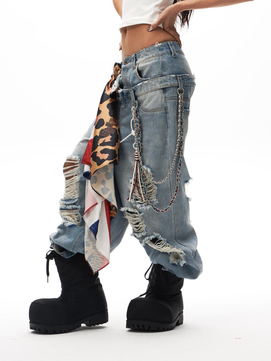 Multi-Way Leopard Union Jack Tube Top Bandana