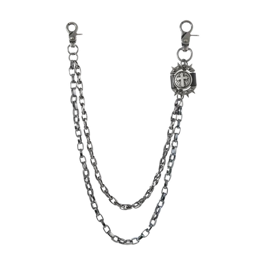 Punk Cross Pendant Pants Chain