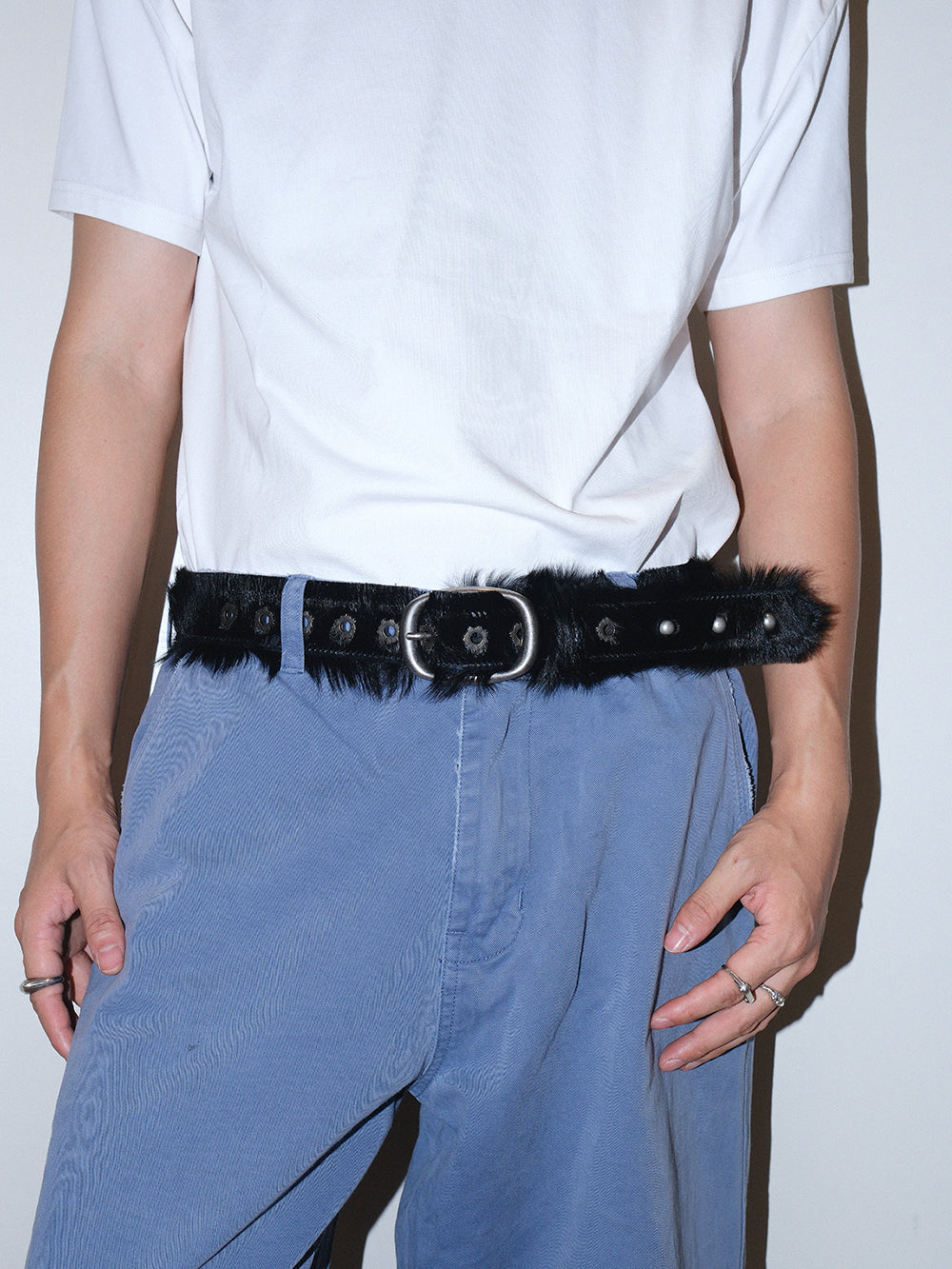 Premium Horsehair Top Grain Leather Belt