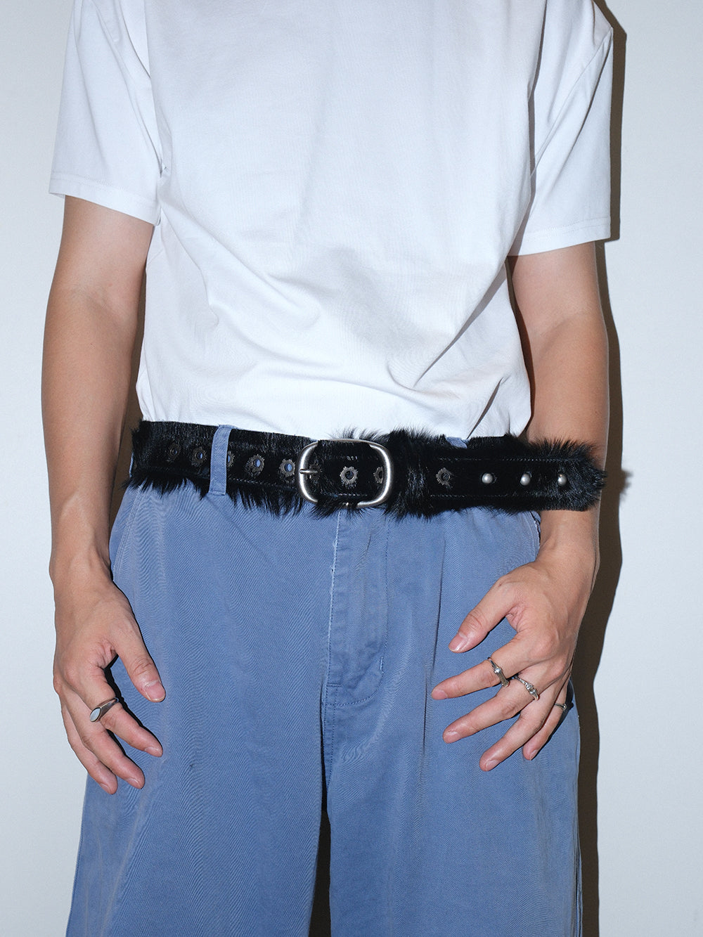 Premium Horsehair Top Grain Leather Belt