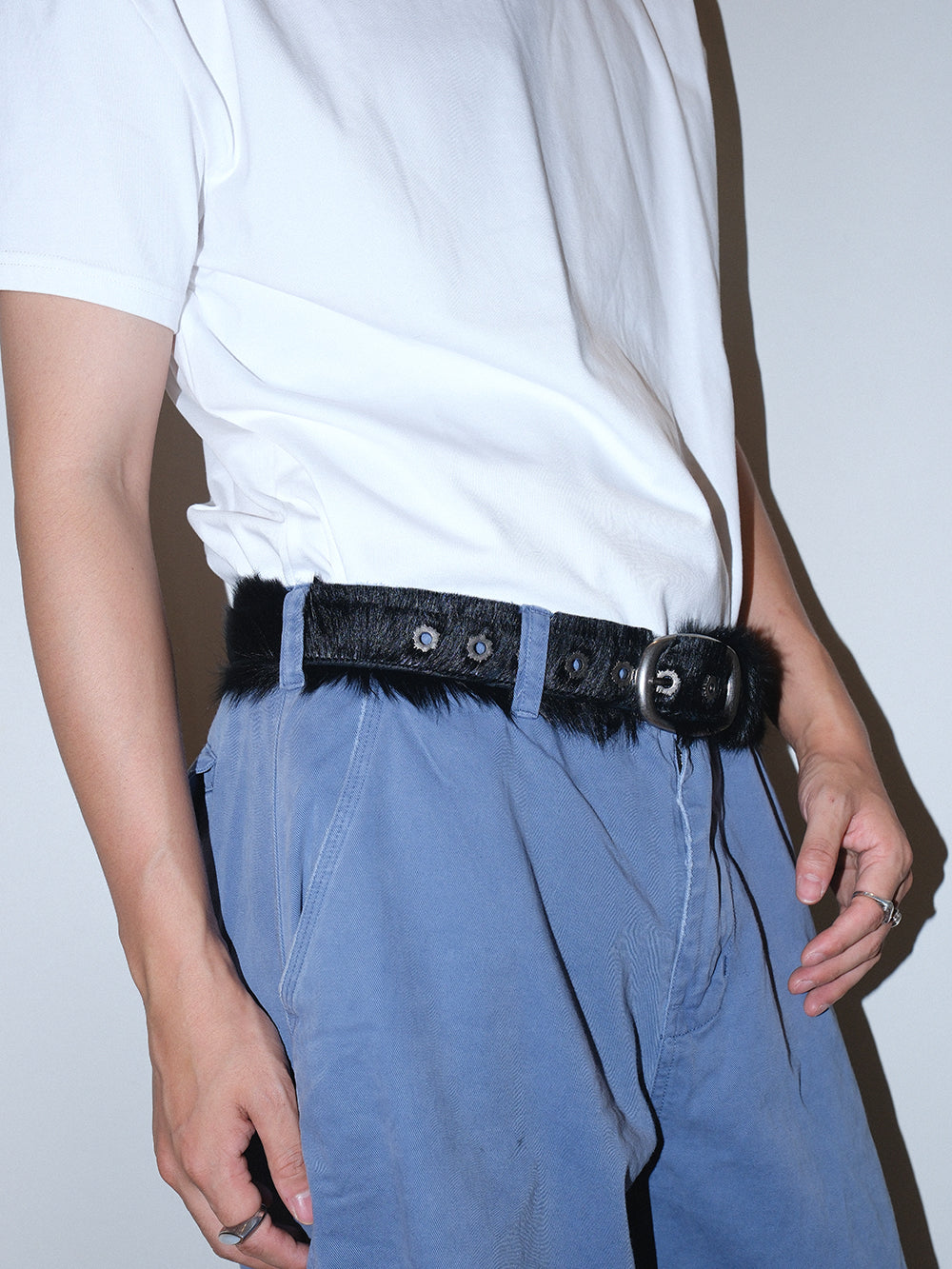Premium Horsehair Top Grain Leather Belt