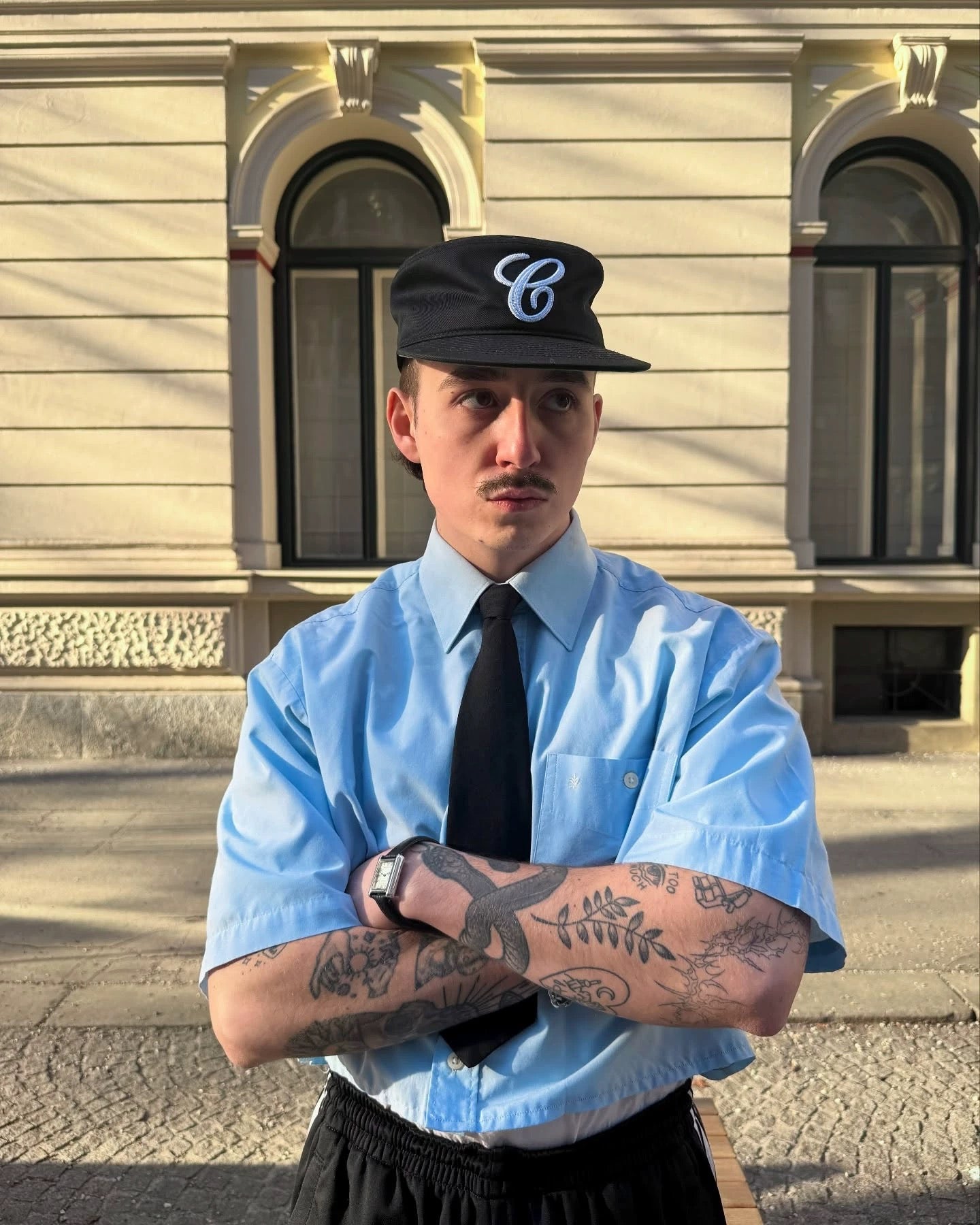 Vintage Flat Top Letter Embroidery Baseball Cap