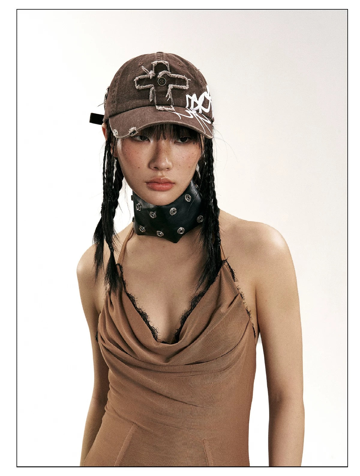 Cross Thorn Embroidery Retro Baseball Cap