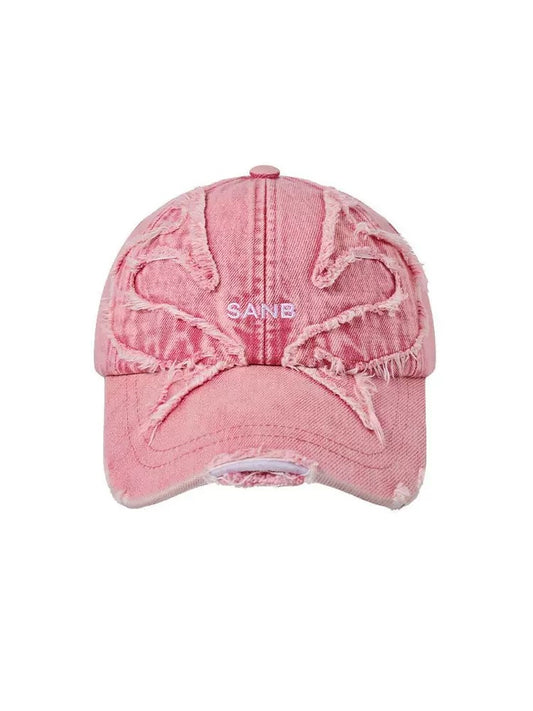 Vintage Denim Butterfly Baseball Cap