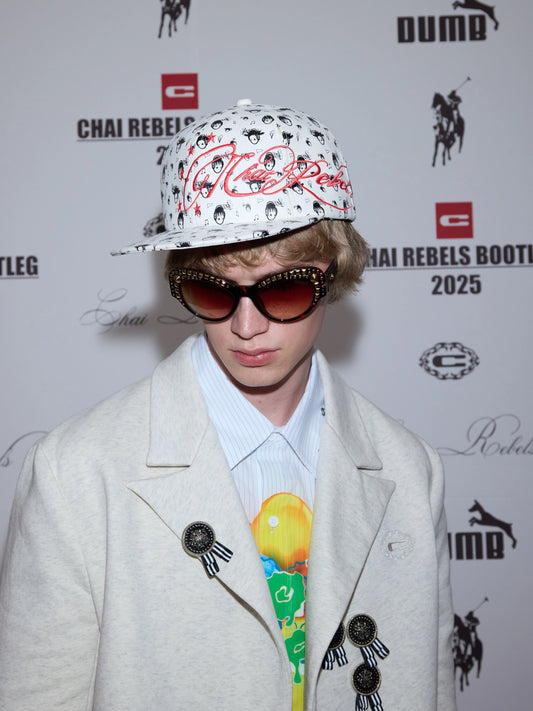 3D Embroidery Music Print Leather Flat Cap