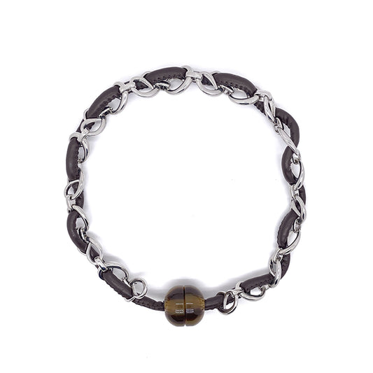 Tribal Leather Rope Chain Choker Necklace