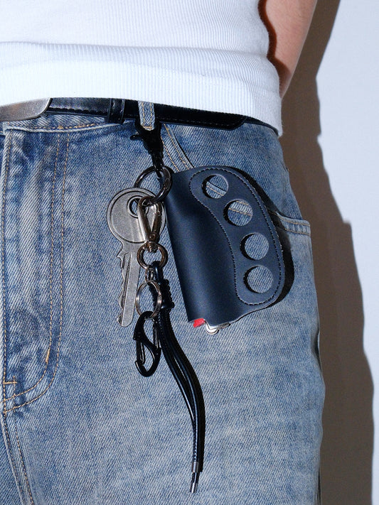Knuckle Keychain with Lighter Holder Waist Chain