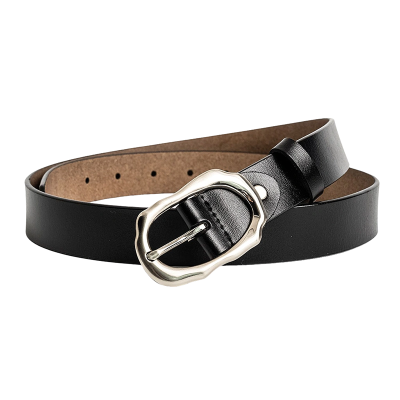 Genuine Leather Irregular Buckle Belt