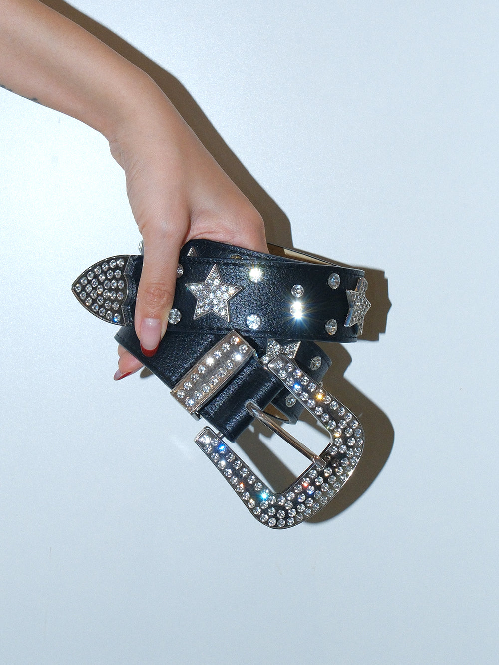 Rhinestone Star Studded Belt