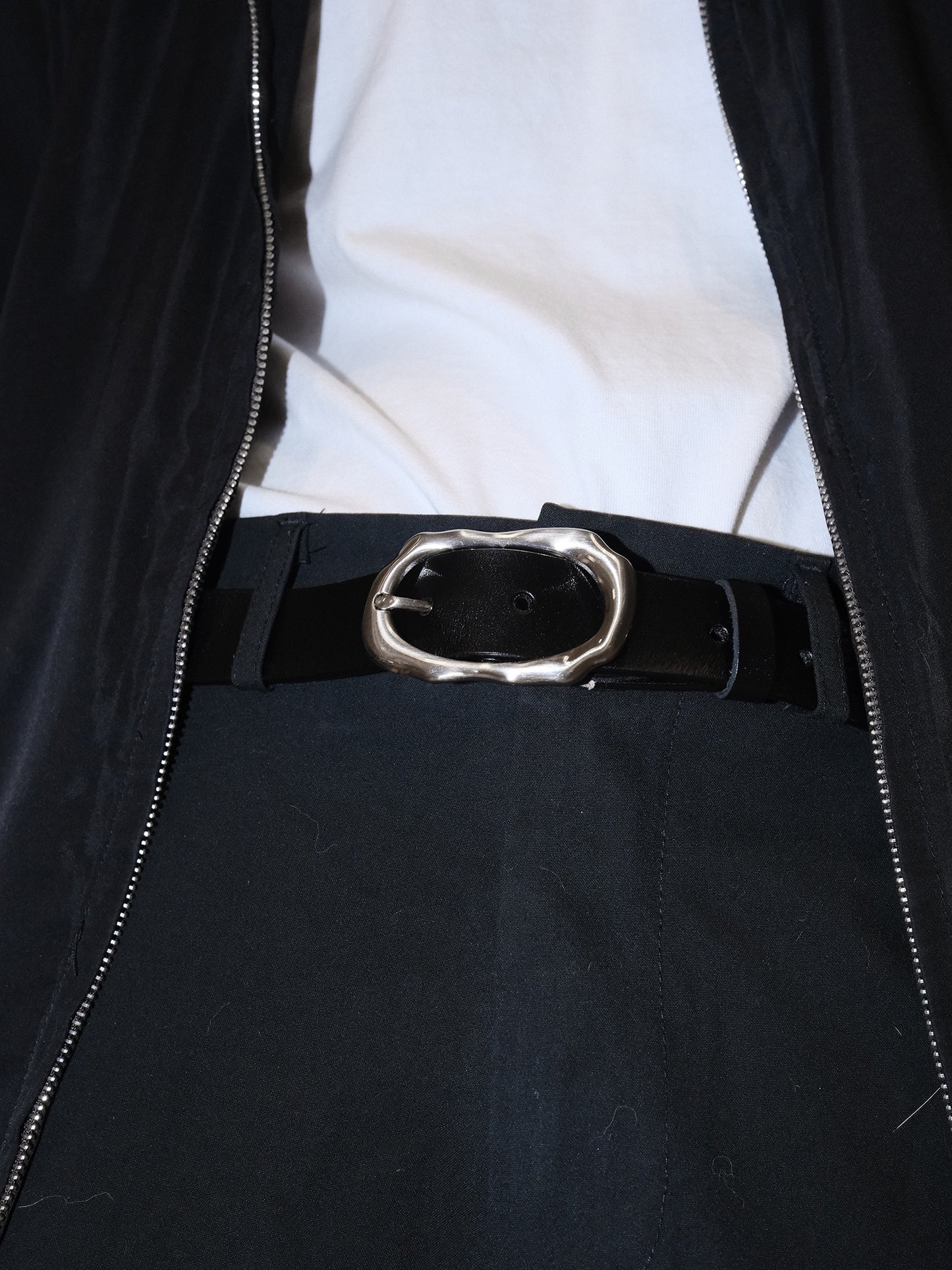 Genuine Leather Irregular Buckle Belt