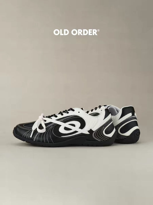 OLDORDER Turbine Lite Retro Black Sneakers - Summer Low-Profile Casual Shoes for Men/Women