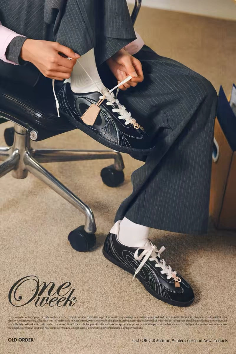 OLDORDER Turbine Lite "Ebony Sage" Sneakers - Women's Low-Profile Retro GAT Shoes