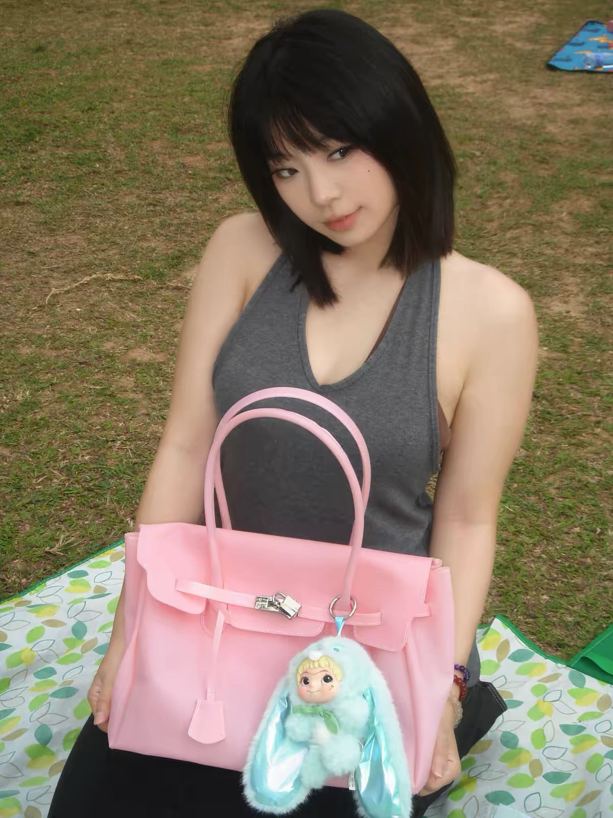 New Summer Jelly Firkin Shoulder Tote - Casual Clear Underarm Bag with Top-Handle