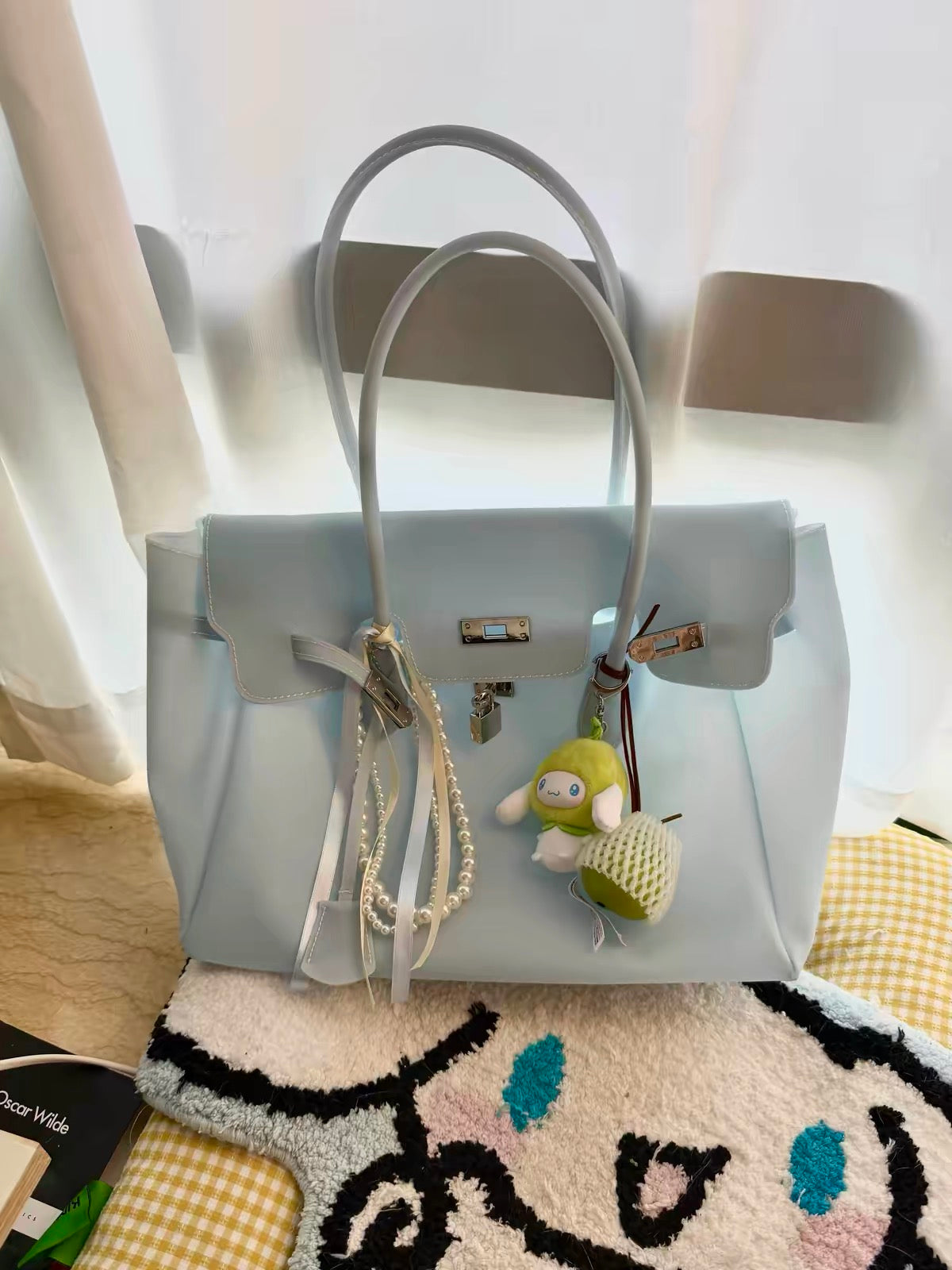 New Summer Jelly Firkin Shoulder Tote - Casual Clear Underarm Bag with Top-Handle