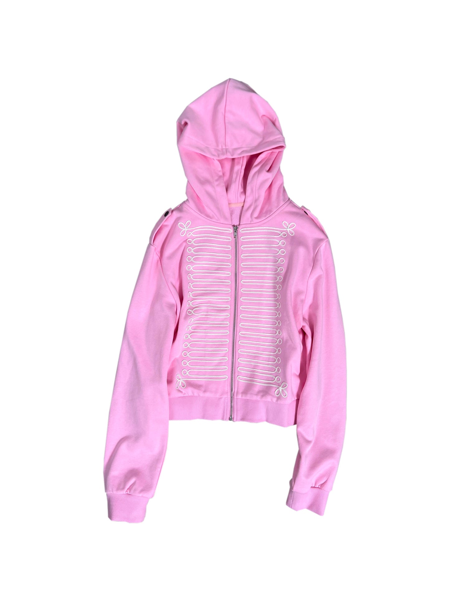 Rope Embroidery Royal Totem Two-Tone Hoodie